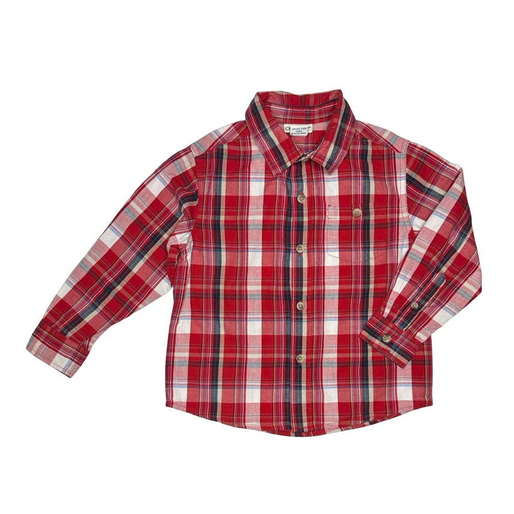 Cherokee Plaid Button‎ Up Shirt